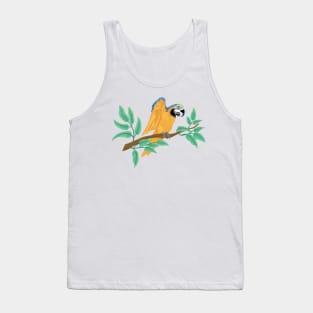 Parrot on a Branch Tank Top